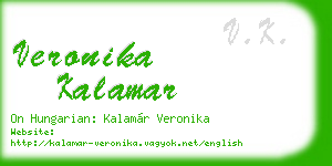 veronika kalamar business card